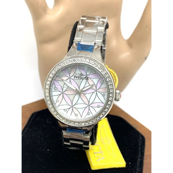 Invicta Women's Watch 28823 Wildflower Quartz Gemmed Silver Stainless Steel - Picture 1 of 15